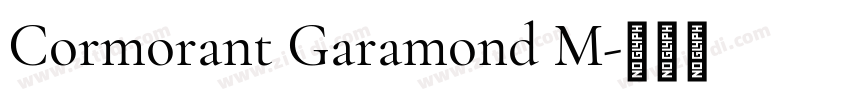 Cormorant Garamond M字体转换
